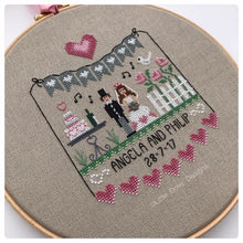 Pink Hearts Wedding Sampler