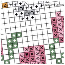 Pink Hearts Wedding Sampler