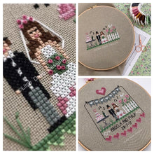 Pink Hearts Wedding Sampler