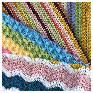 Four Coastal Blankets for Cygnet Yarns