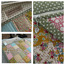 Large Green Patchwork Project Bag