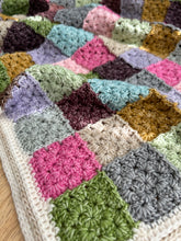 Patchwork Style Granny Square Blanket