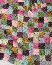 Patchwork Style Granny Square Blanket
