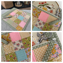 Small Green Patchwork Project Bag