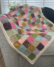 Patchwork Style Granny Square Blanket