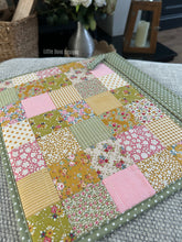 Large Green Patchwork Project Bag