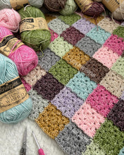 Patchwork Style Granny Square Blanket