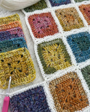 Rainbow Solid Granny Square Blanket
