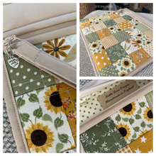 Large Sunflower Patchwork Project Bag