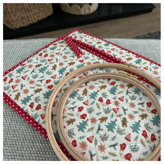 Large Gingerbread Project Bag OOAK