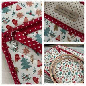 Large Gingerbread Project Bag OOAK