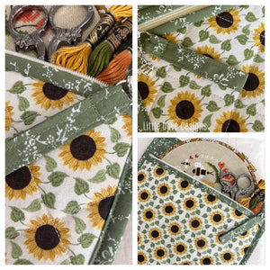 Small Sunflower Project Bag
